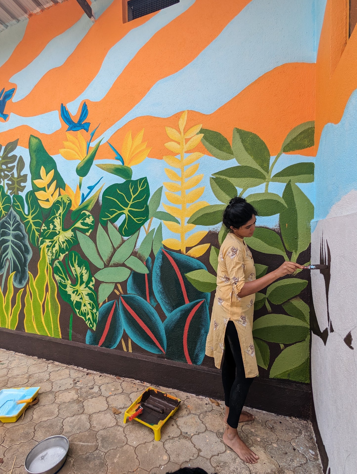 Outdoor Murals - Swasya Living , Sakleshpur