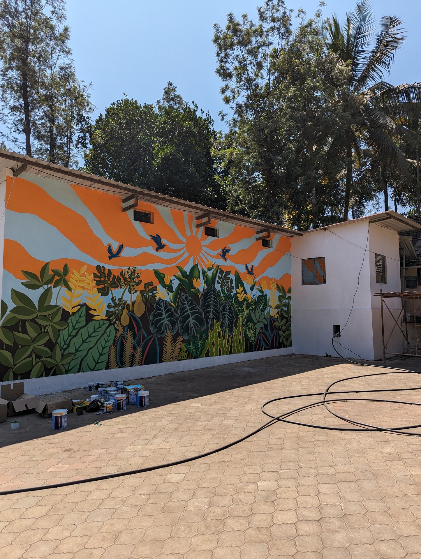 Outdoor Murals - Swasya Living , Sakleshpur