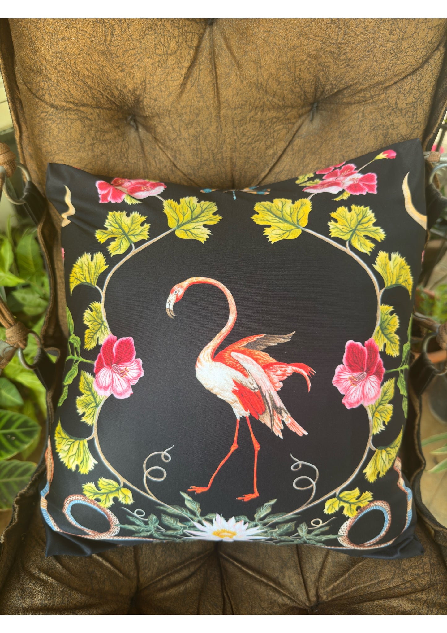 Moonlit Harmony Cushion Cover - (16 x 16 inches)