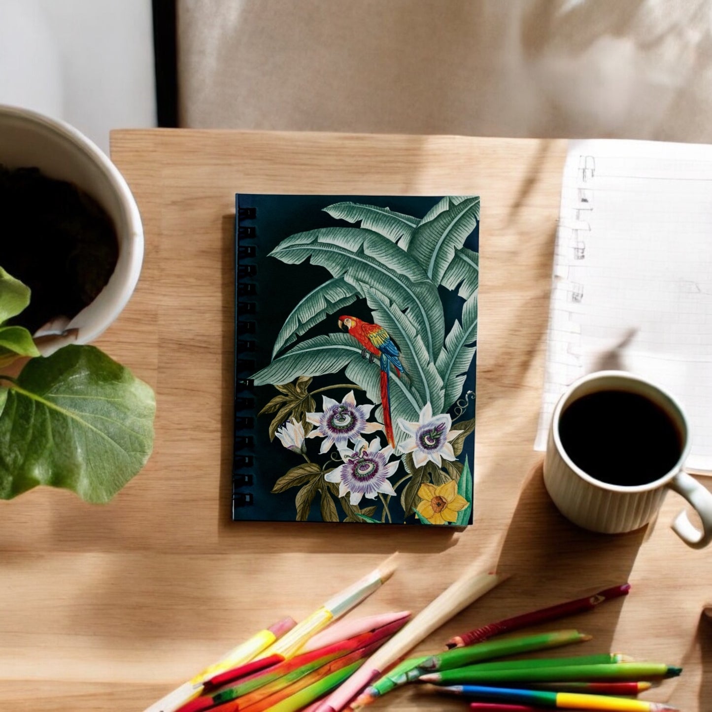 ‘Red Macaw’ Notebook