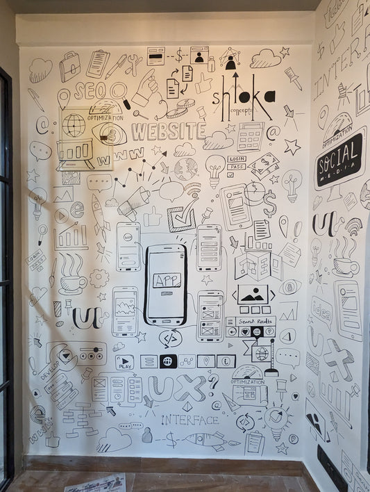 Office Murals -  Shloka Solutions Office, Bangalore
