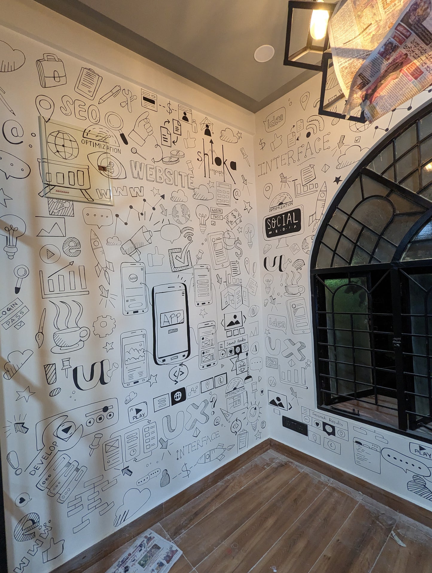 Office Murals -  Shloka Solutions Office, Bangalore
