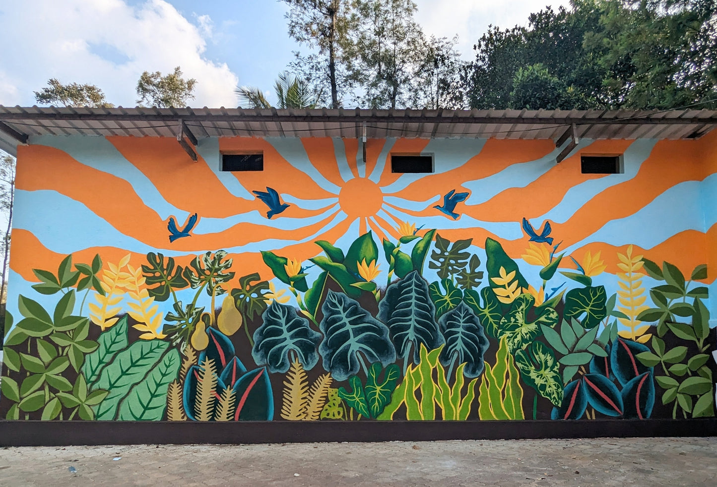 Outdoor Murals - Swasya Living , Sakleshpur