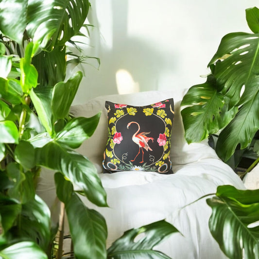 Moonlit Harmony Cushion Cover - (16 x 16 inches)